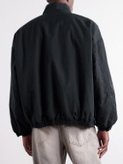ssstein - Gathered Cotton-Blend Shell Jacket - Black