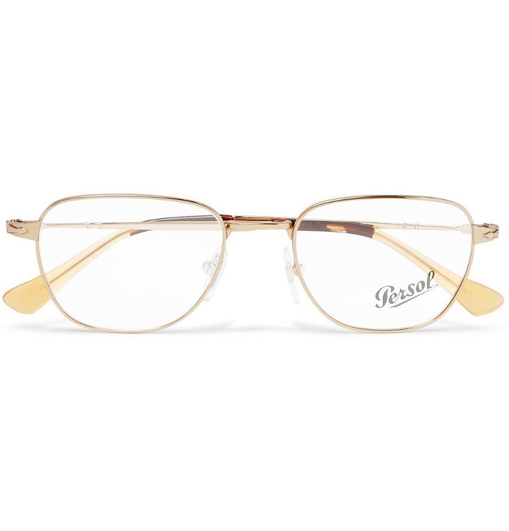 Photo: Persol - D-Frame Gold-Tone Optical Glasses - Men - Gold