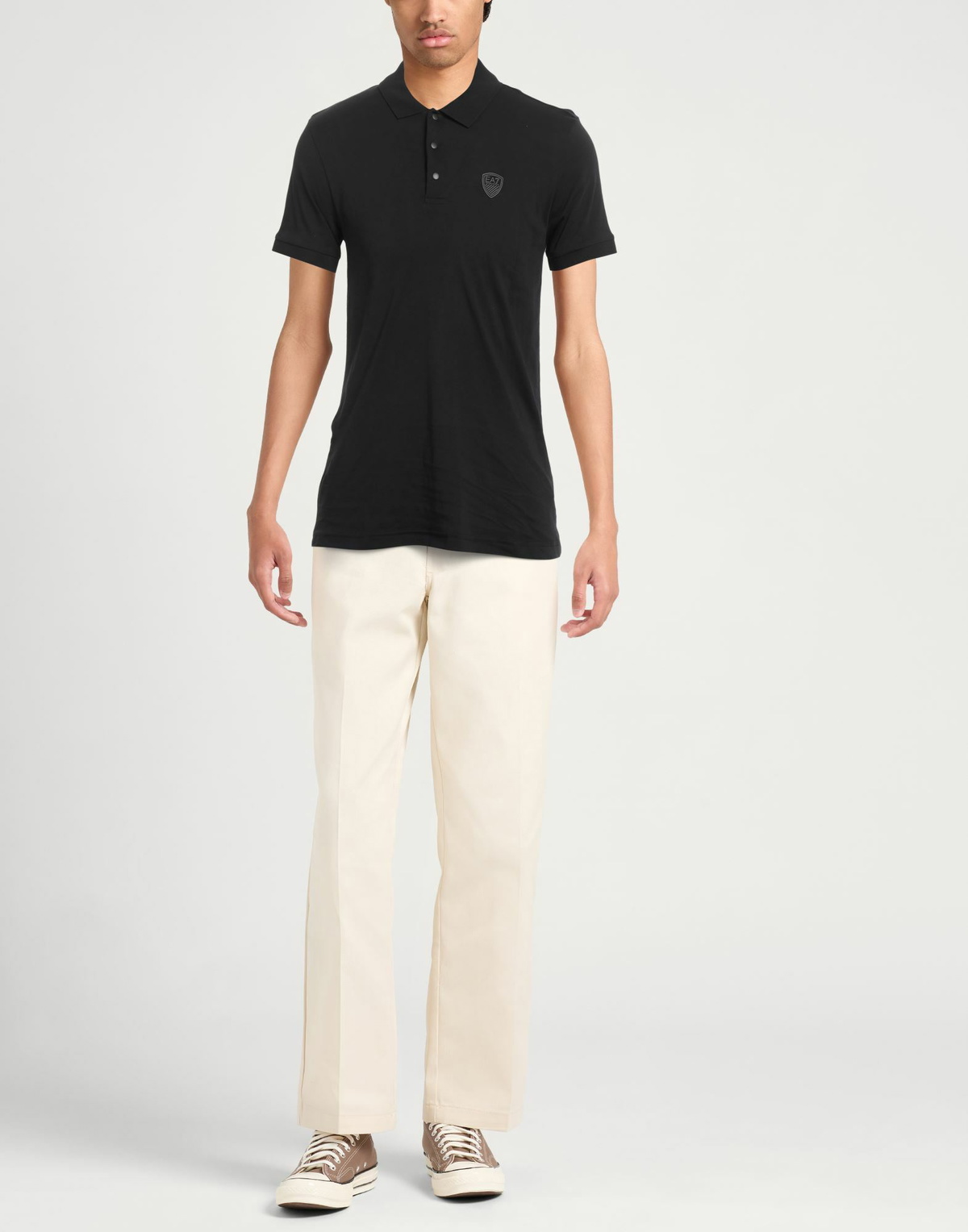 Ea7 Mens Polo shirt in Black
