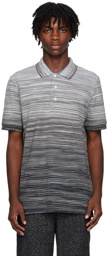 Missoni Gray Striped Polo