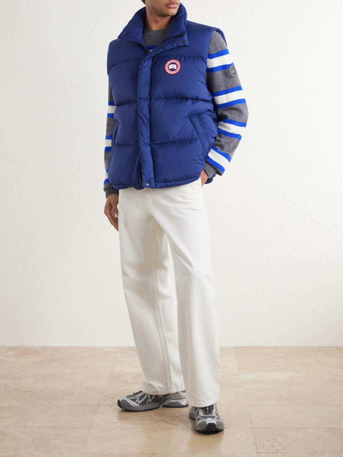 Canada Goose - Sterling Logo-Appliquéd Quilted Shell Down Gilet - Blue