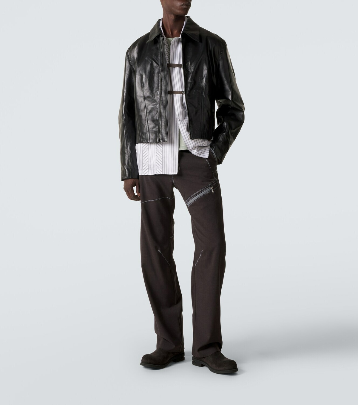 Kiko Kostadinov Lur leather jacket