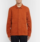 Mr P. - Garment-Dyed Cotton-Twill Jacket - Men - Orange