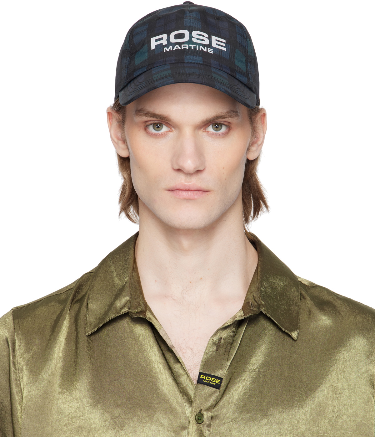 Martine Rose Green Rolled Cap Martine Rose