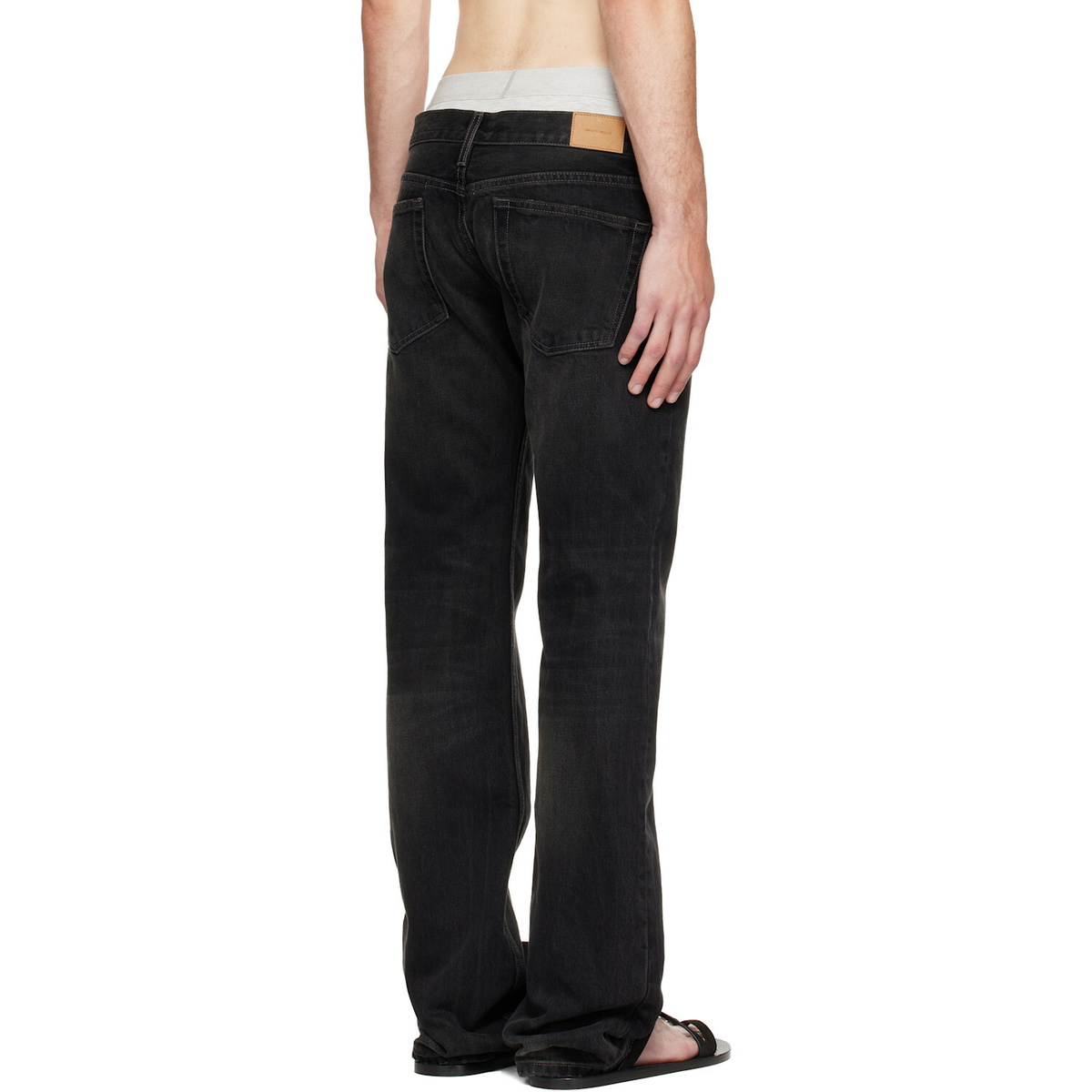 Raimundo Langlois Black Slim Straight Jeans