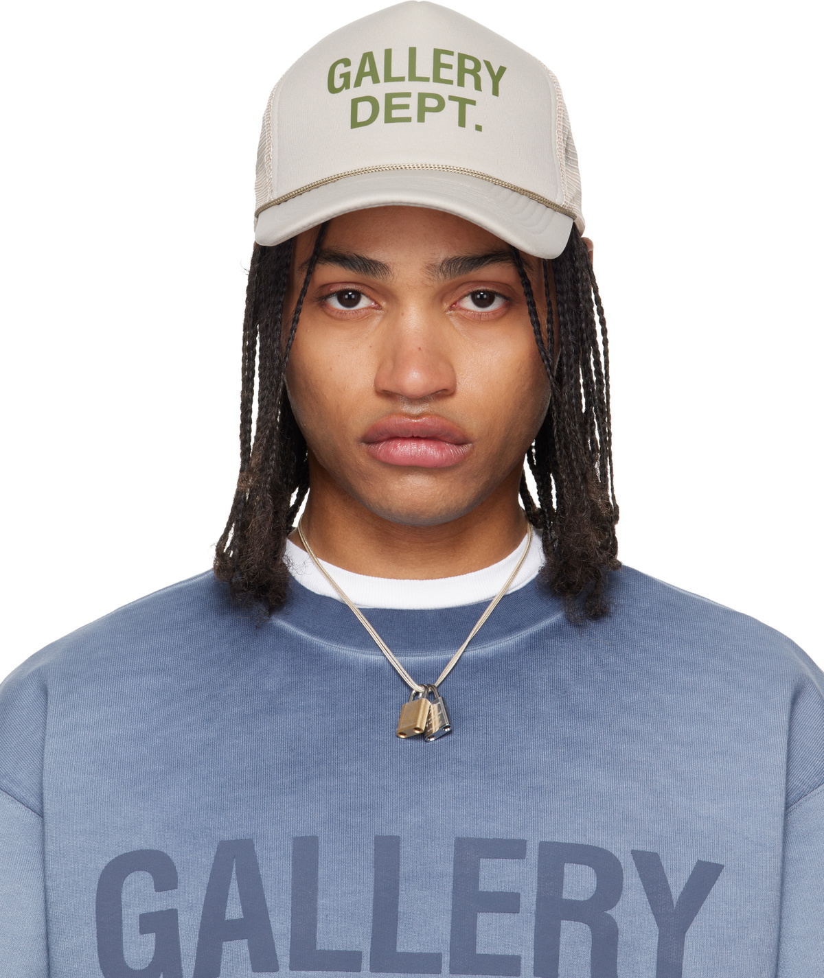 Gallery Dept. Gray GD Logo Trucker Cap Gallery Dept.