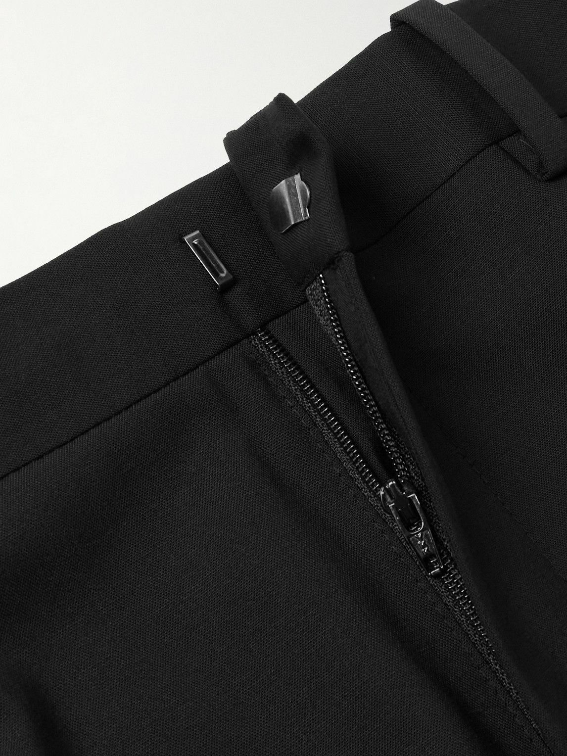 Theory - Mayer Tapered Virgin Wool-Blend Suit Trousers - Black