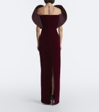 David Koma Velvet gown
