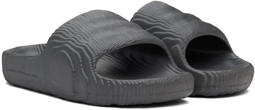 adidas Originals Gray Adilette 22 Pool Slides