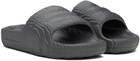 adidas Originals Gray Adilette 22 Pool Slides
