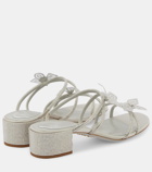 Rene Caovilla Caterina embellished bow-detail sandals