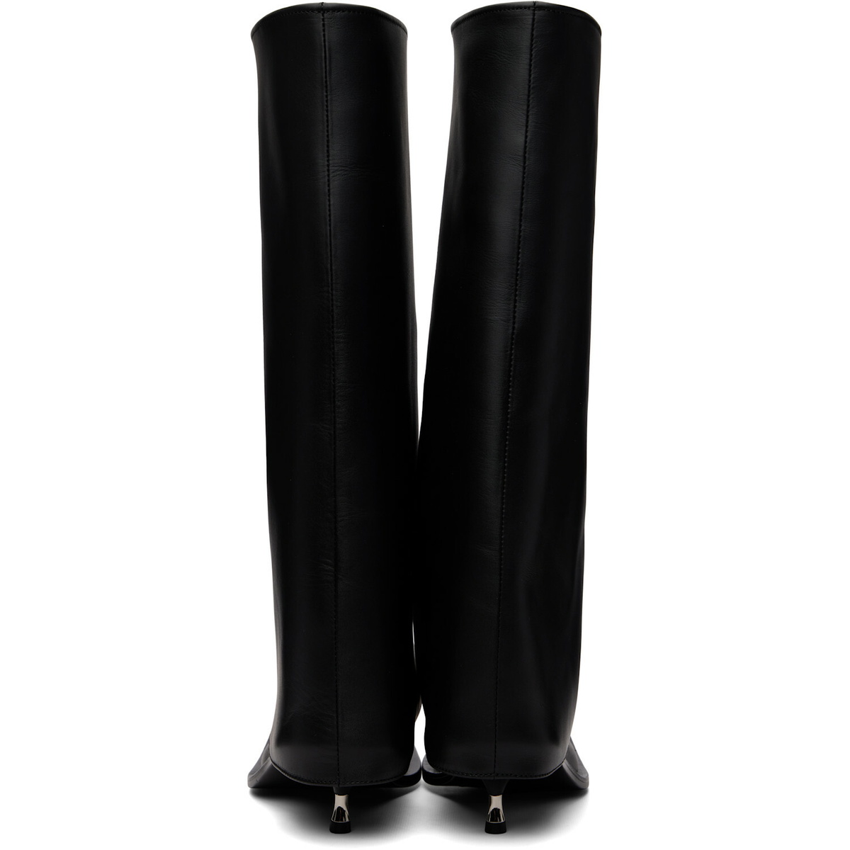 FIDAN NOVRUZOVA Black Iman Kitten Heel Tall Boots