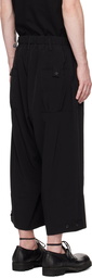 Yohji Yamamoto Black Cropped Trousers