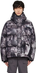 KidSuper Black PUMA Edition MMQ AOP Puffer Down Jacket
