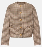 Blazé Milano Altai checked wool and cashmere jacket