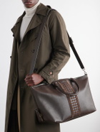 Serapian - Mosaico-detailed Leather Weekend Bag