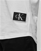Calvin Klein Jeans Monologo Badge Tank White - Mens - Tank Tops