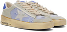 Golden Goose Gray & Blue Stardan Sneakers