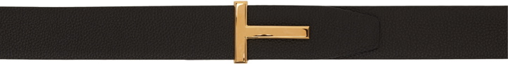 Photo: TOM FORD Brown & Black T Icon Reversible Belt