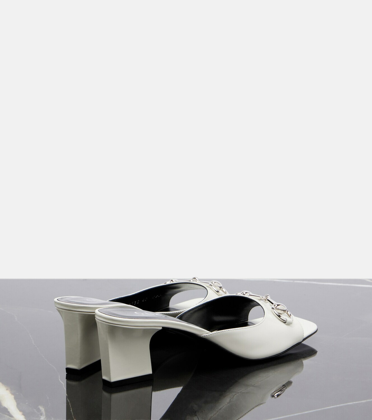 Gucci Signora Horsebit leather mules