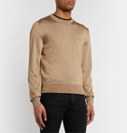 TOM FORD - Slim-Fit Silk and Merino Wool-Blend Sweater - Neutrals