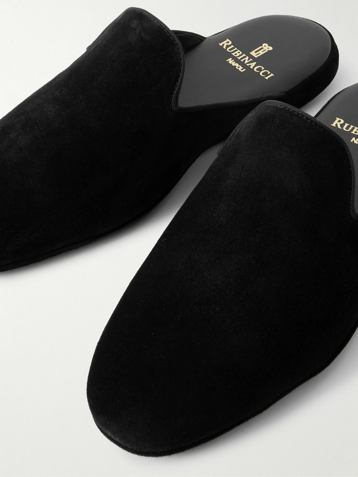 Rubinacci - Comfort Velvet Slippers - Black