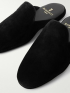 Rubinacci - Comfort Velvet Slippers - Black