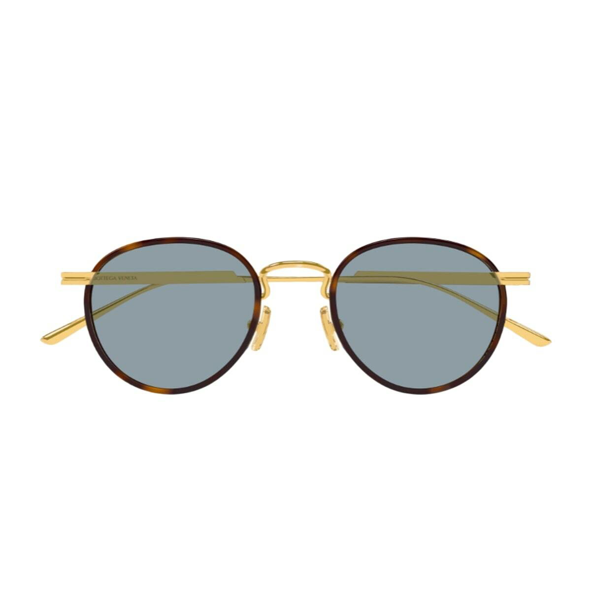サングラス Bottega Veneta BV1300S Sunglasses Bottega Veneta Eyewear Men's BV1300S Sunglasses in Gold/Grey