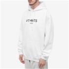 VTMNTS Men's Paris Logo Hoodie in White/Black