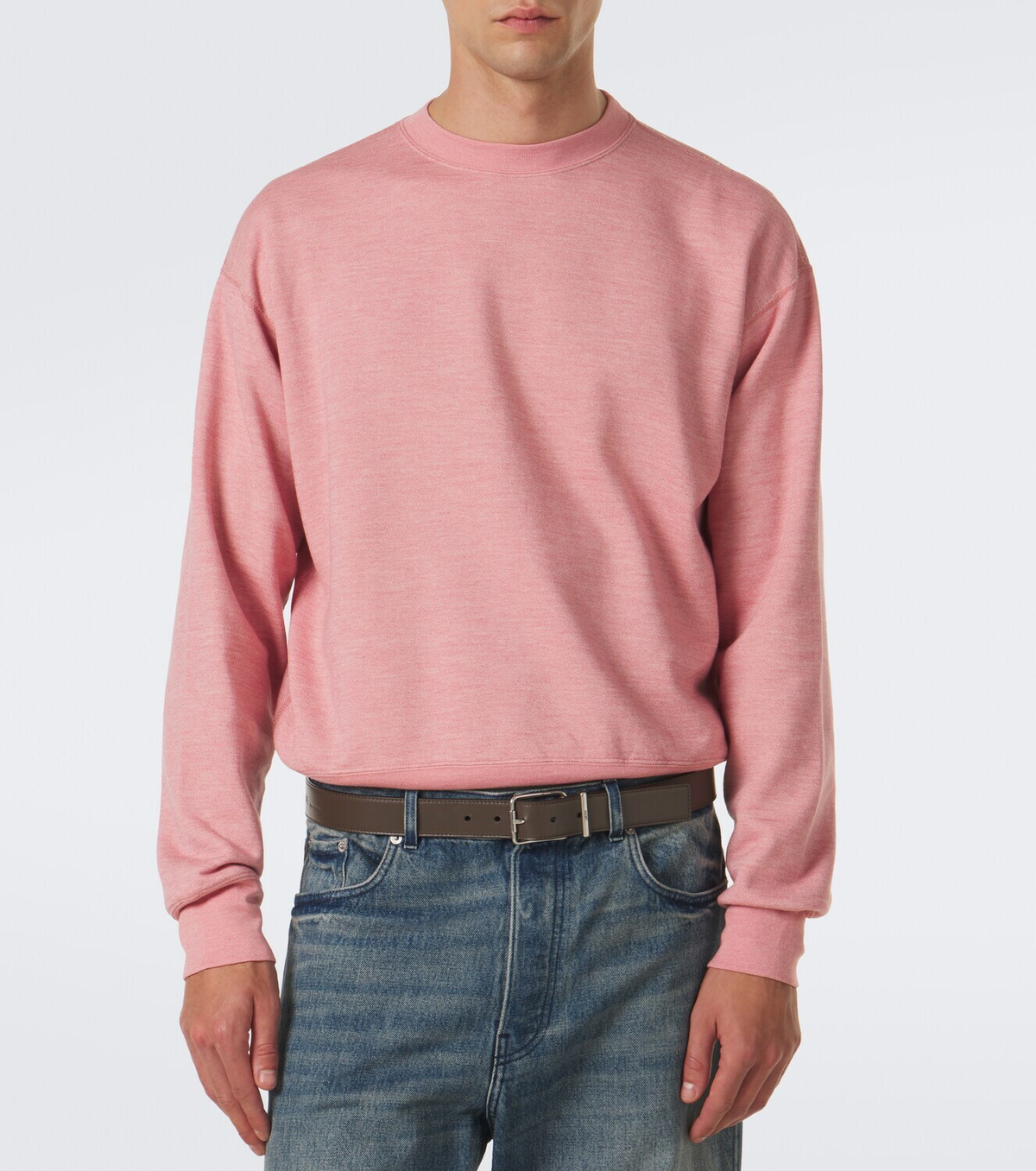 Auralee Cotton, wool, and silk sweatshirt