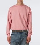 Auralee Cotton, wool, and silk sweatshirt