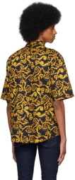 Versace Jeans Couture Black Print Shirt