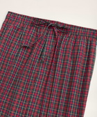 Brooks Brothers Men's Cotton Broadcloth Tartan Lounge Pants | Red