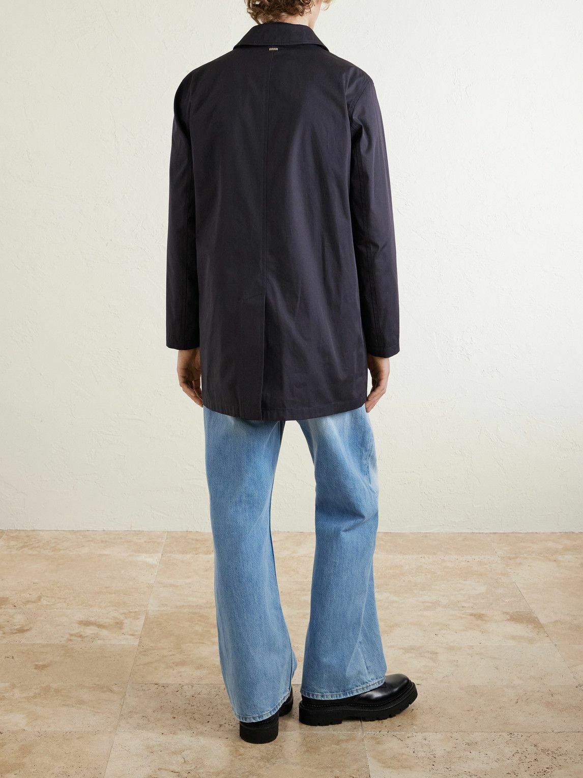 Herno - Cotton-Gabardine Car Coat - Blue