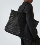 Dolce&Gabbana Adamo woven leather-trimmed shopper