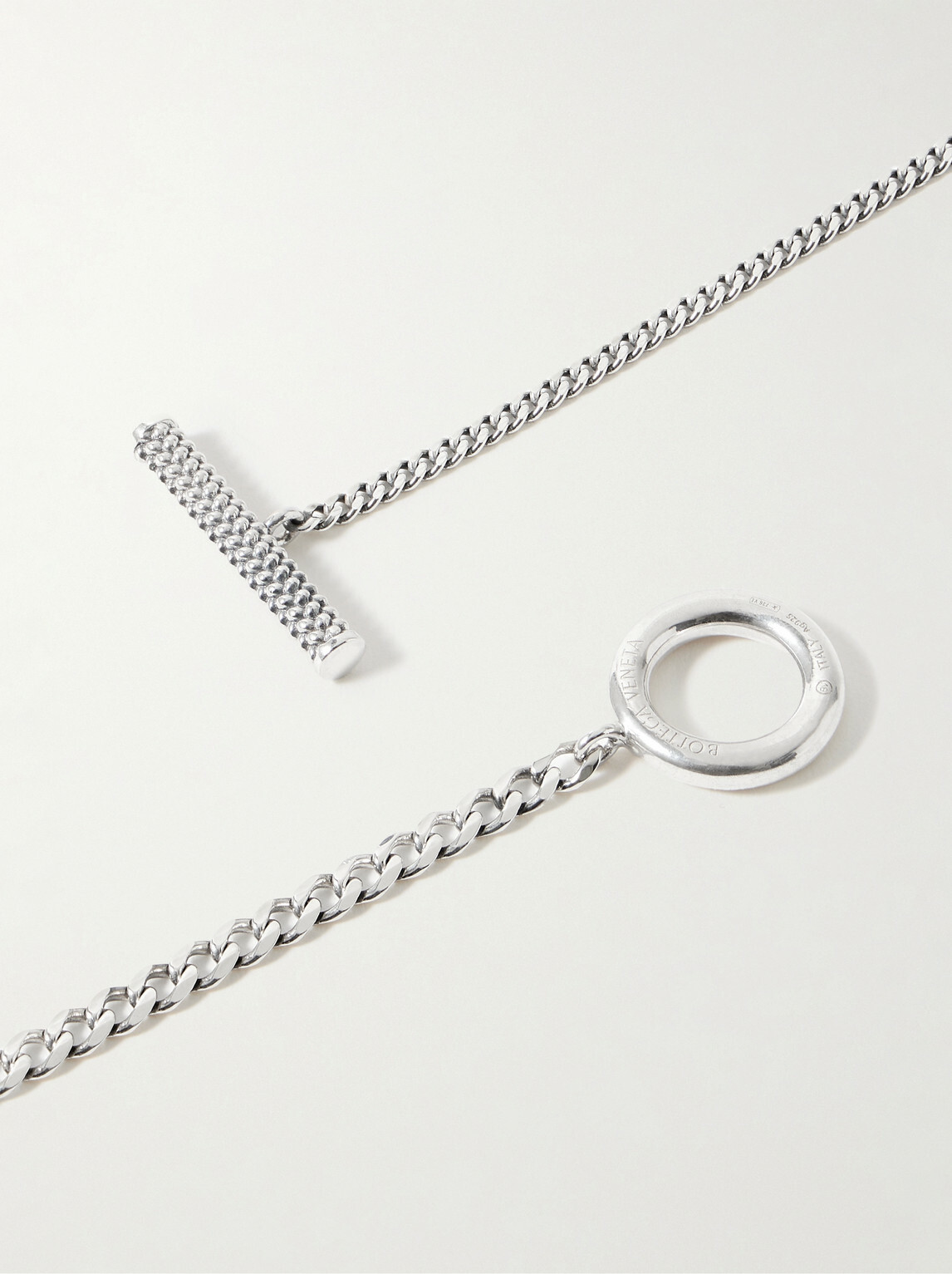 Bottega Veneta - Intrecciato Sterling Silver Necklace