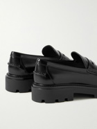 Tod's - Glossed-Leather Penny Loafers - Black