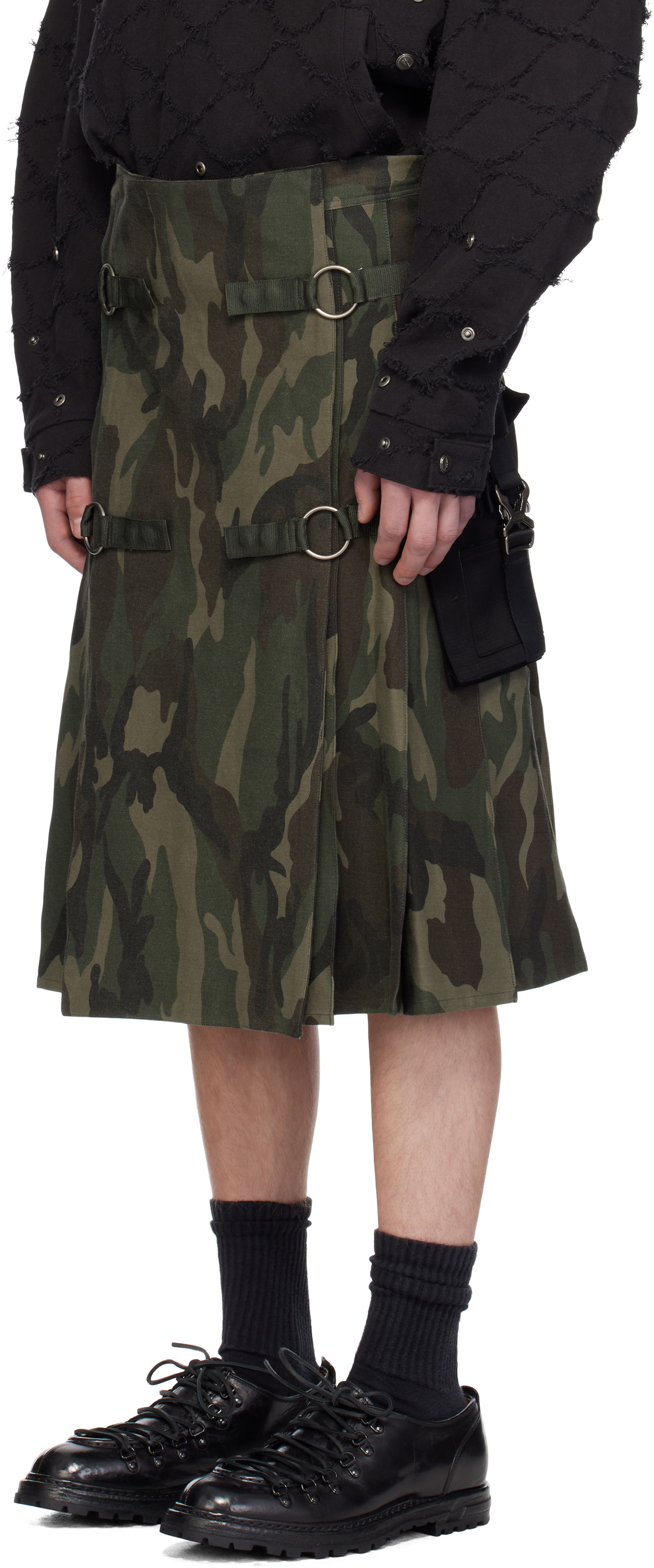 Andersson Bell Khaki Kilt Skirt