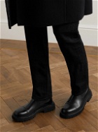 Salvatore Ferragamo - George 2 Embellished Leather Chelsea Boots - Black