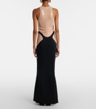 Mugler re/edit sequined crêpe gown