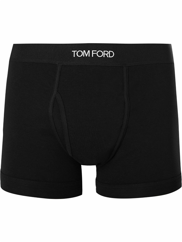 Photo: TOM FORD - Stretch-Cotton Boxer Briefs - Black