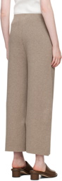 Lauren Manoogian Taupe Wide-Leg Lounge Pants