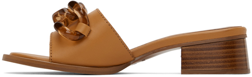 See by Chloé Tan Monyca Heeled Mules