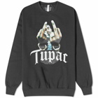 Wacko Maria Men's Tupac Crew Neck Sweater in Black