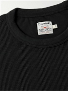 Faherty - Legend™ Waffle-Knit Stretch Pima Cotton and Modal-Blend T-Shirt - Black
