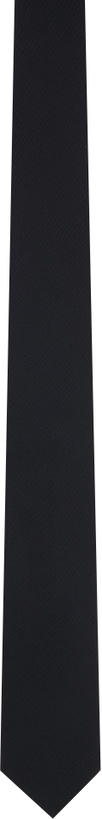 Photo: LGN Louis Gabriel Nouchi Black Virgin Wool Tie