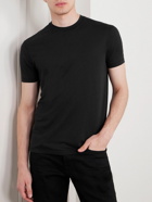 TOM FORD - Logo-Embroidered Lyocell and Cotton-Blend Jersey T-Shirt - Black