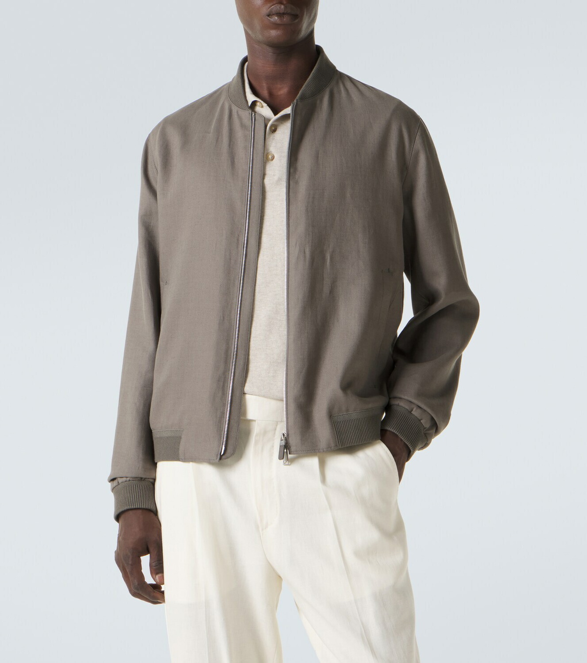 Zegna Linen bomber jacket