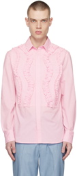 VIKTOR & ROLF MISTER MISTER Pink Wavy Ruffle Shirt