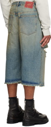 424 Blue Big Daddy Denim Shorts